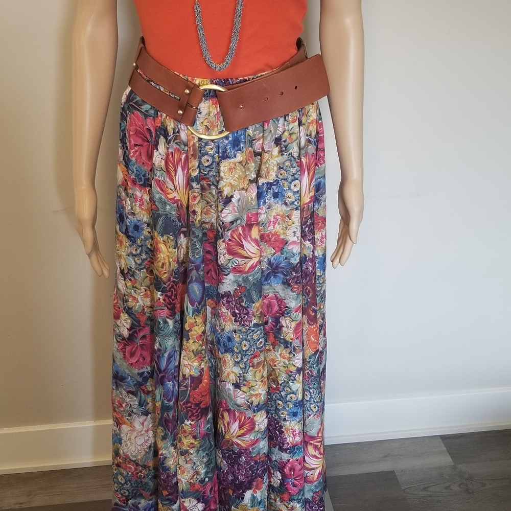 Mix Nouveau Floral print flair skirt